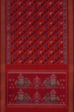Image of Pochampally Ikat Silk Saree