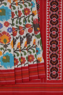 Image of Pochampally Ikat Silk Saree