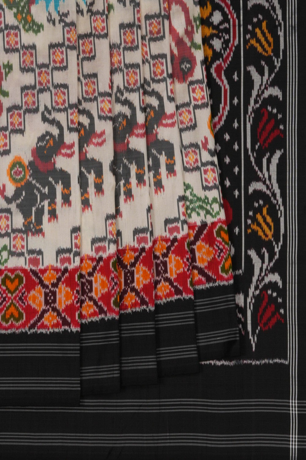 Image of Pochampally Ikat Silk Saree