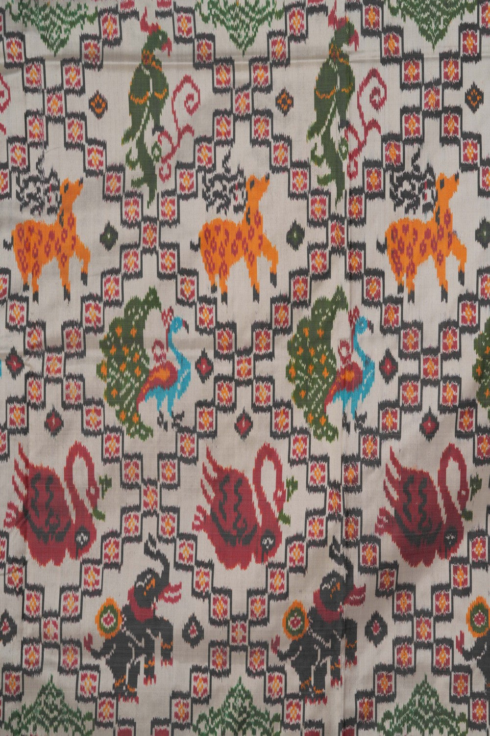 Image of Pochampally Ikat Silk Saree