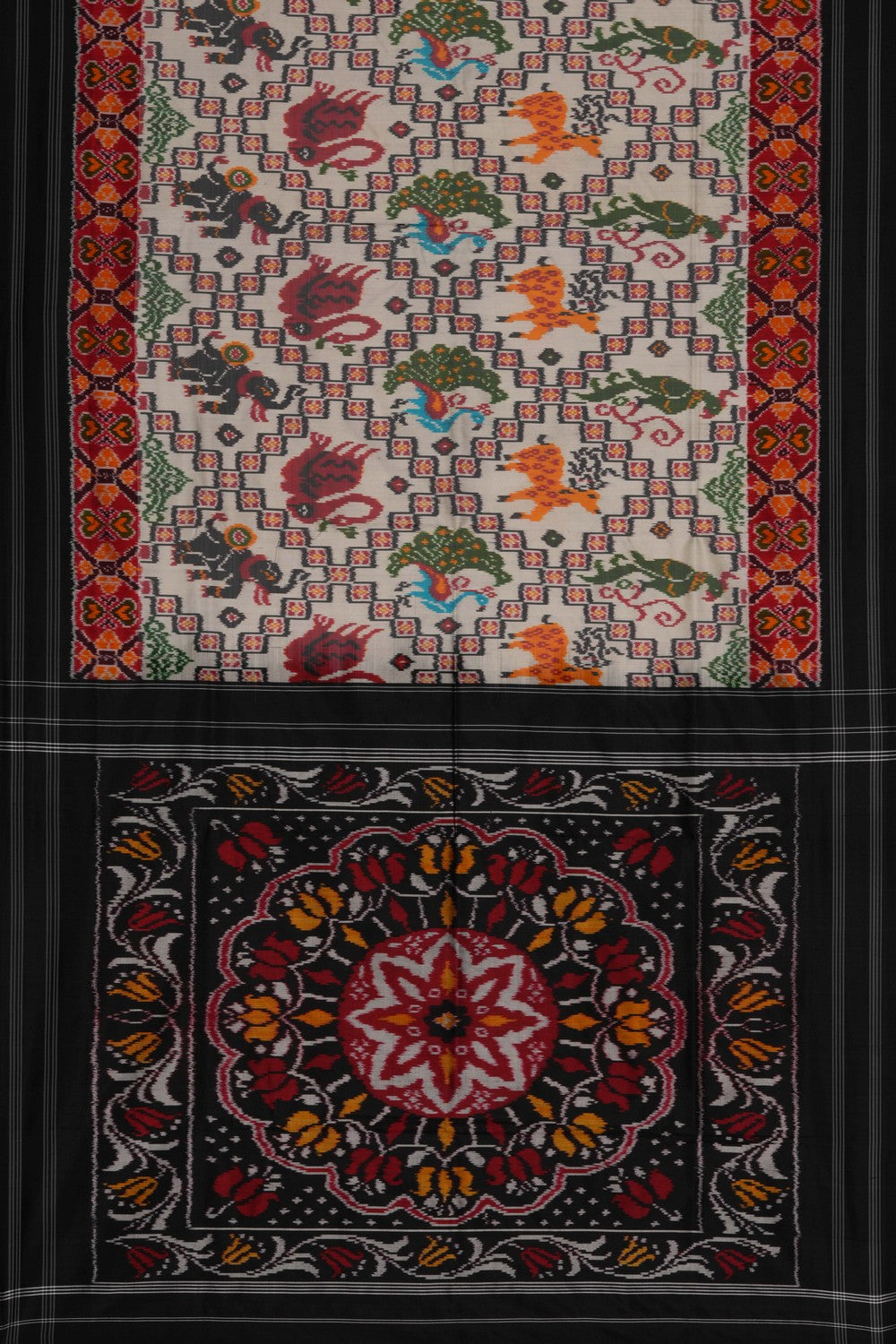 Image of Pochampally Ikat Silk Saree