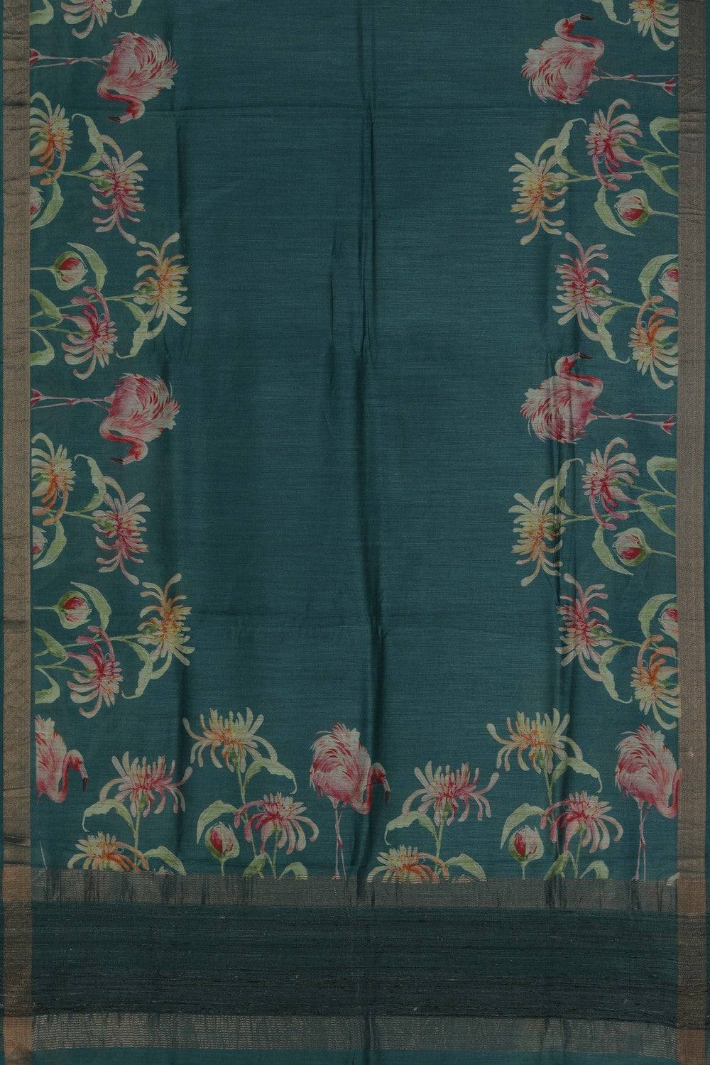 Image of Tussar Silk Printed Saree