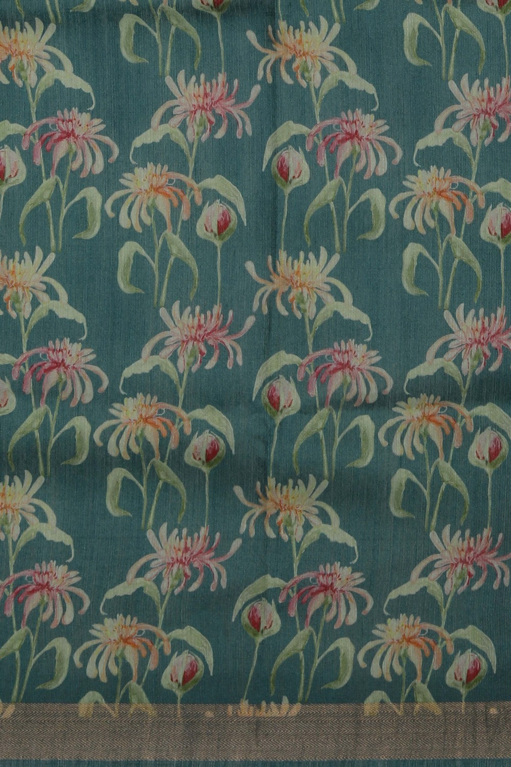 Image of Tussar Silk Printed Saree