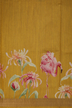 Image of Tussar Silk Printed Saree