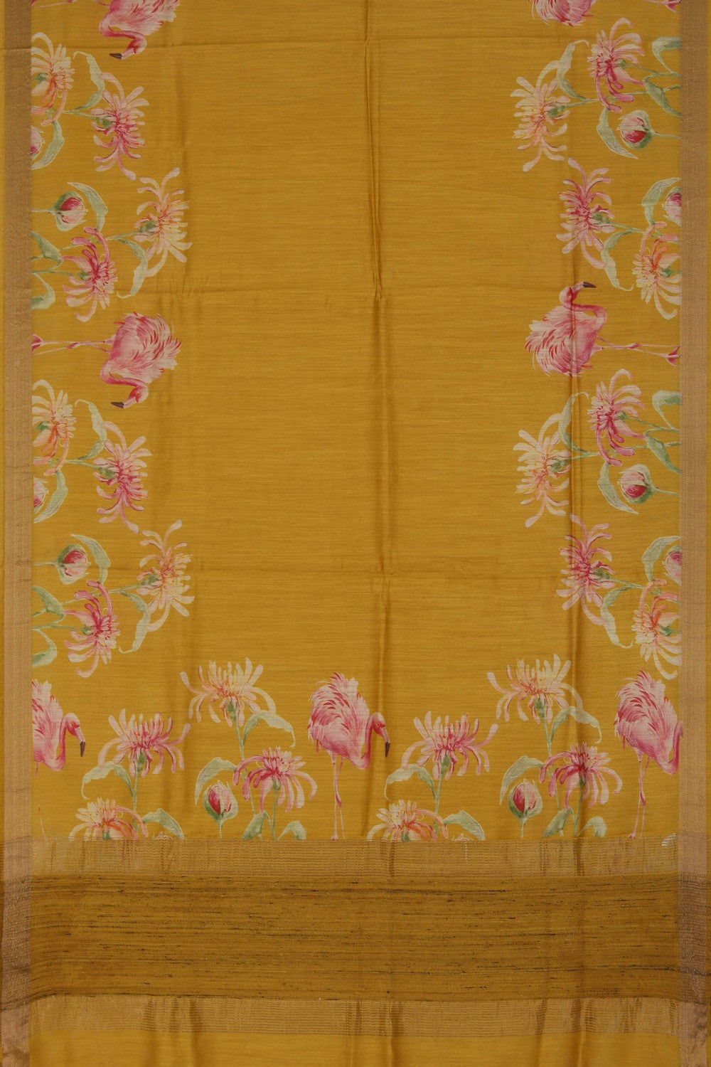 Tussar Silk Printed Saree