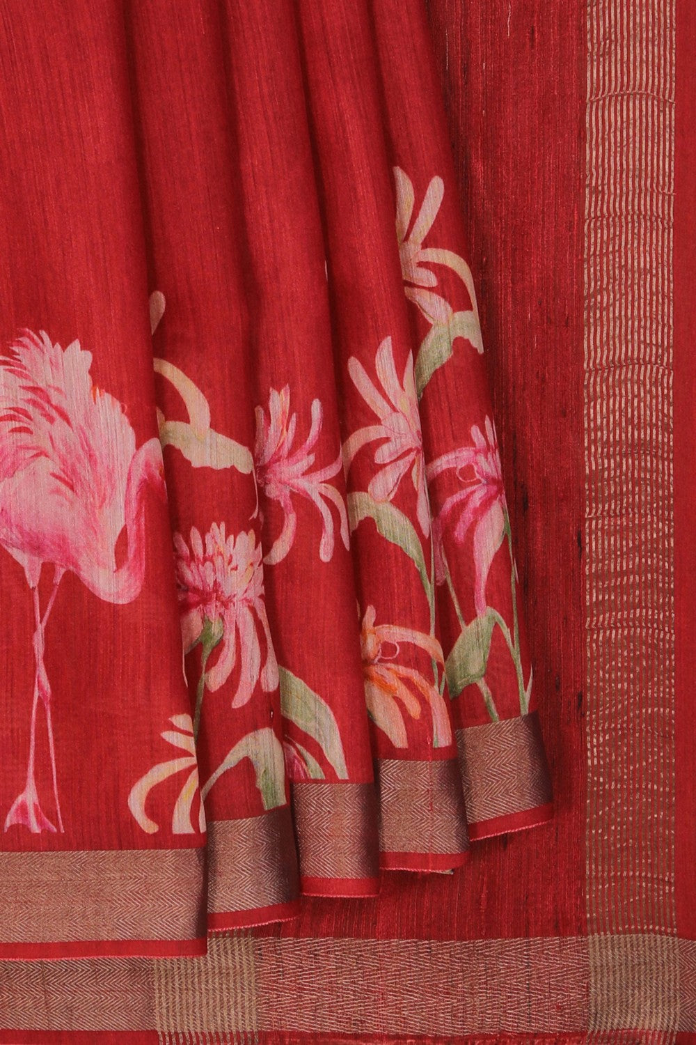 Tussar Silk Printed Saree
