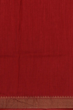 Image of Floral Painted Tussar Silk Saree