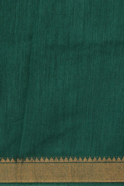 Image of Floral Painted Tussar Silk Saree