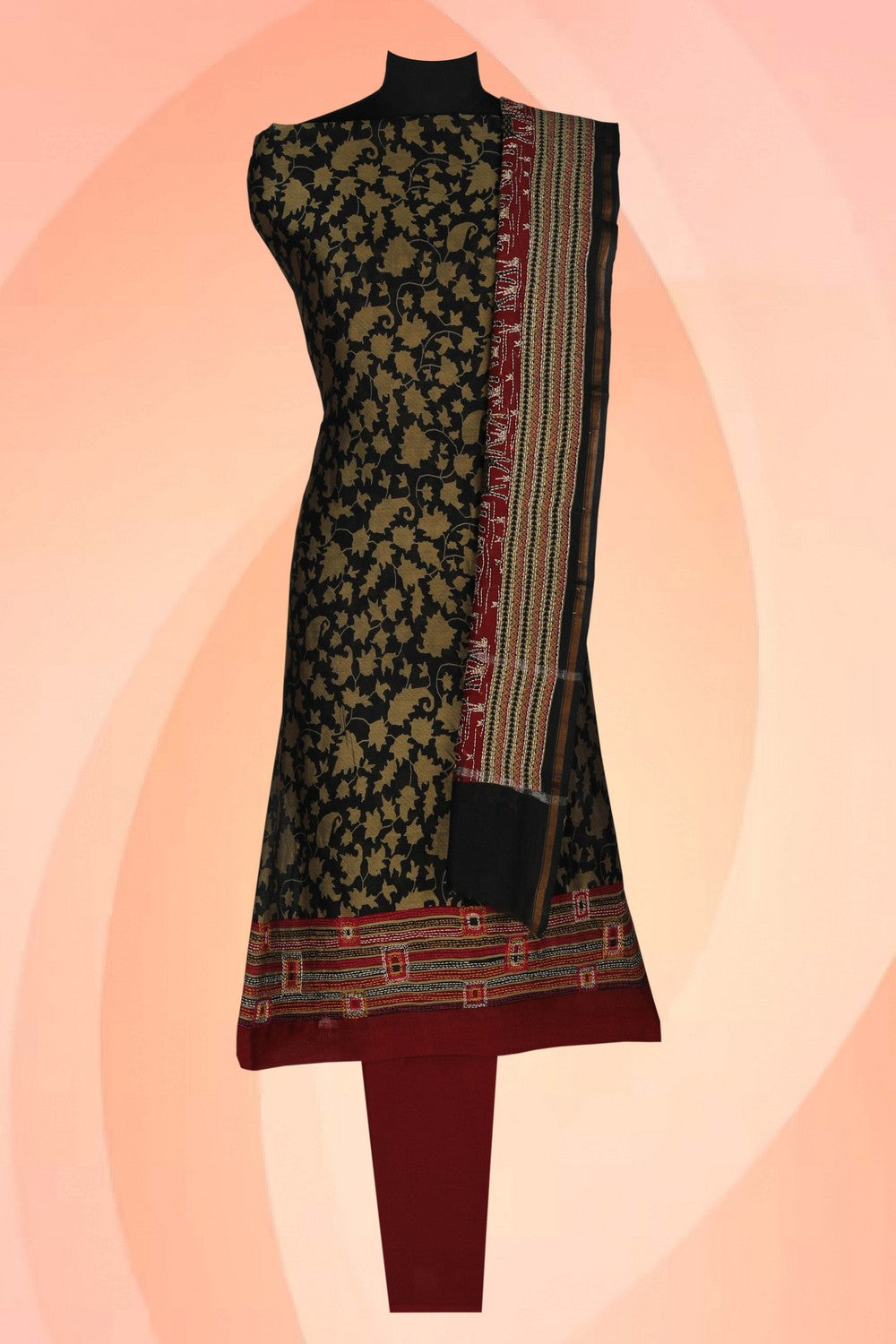 Image of Unstitched Suit Set Fabric (3 Pcs Set)