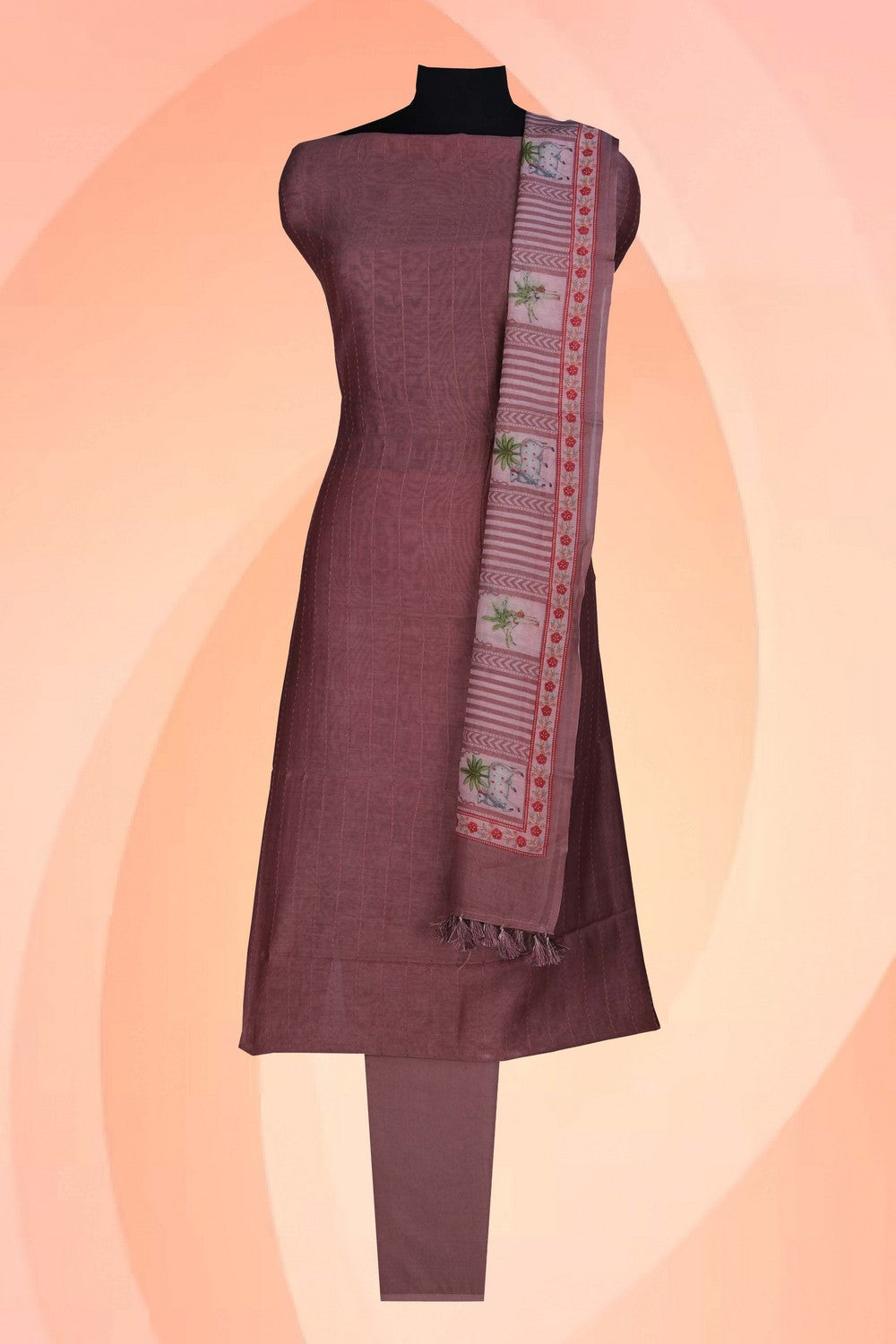 Image of Unstitched Suit Set Fabric (3 Pcs Set)