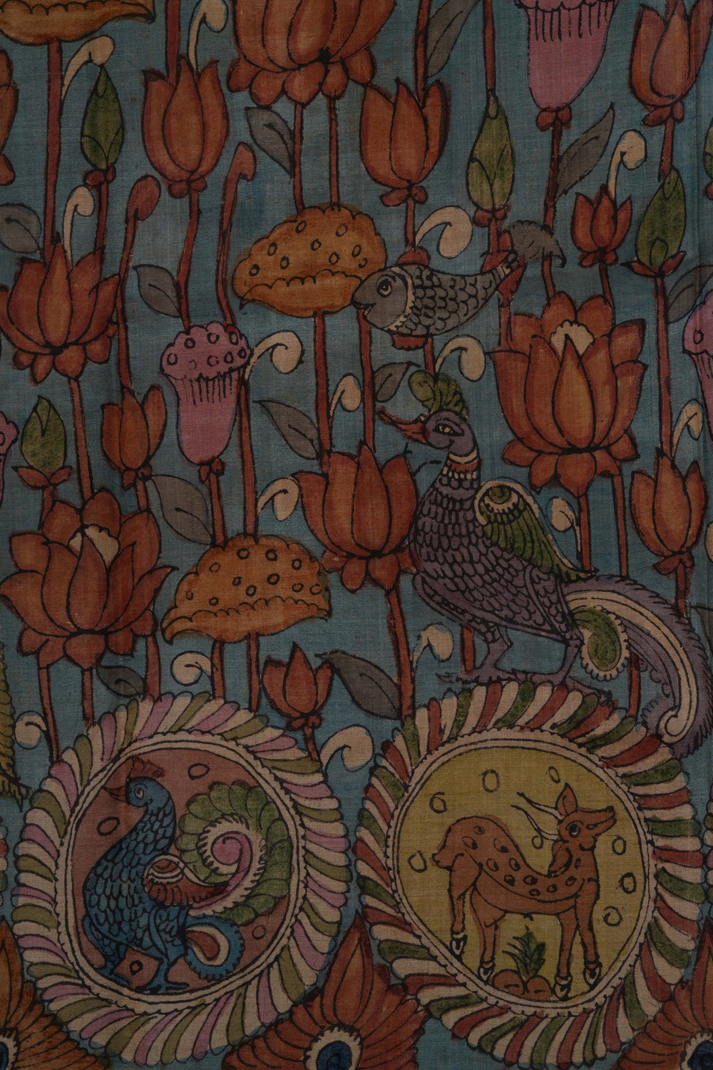 Kalamkari Painting Saree