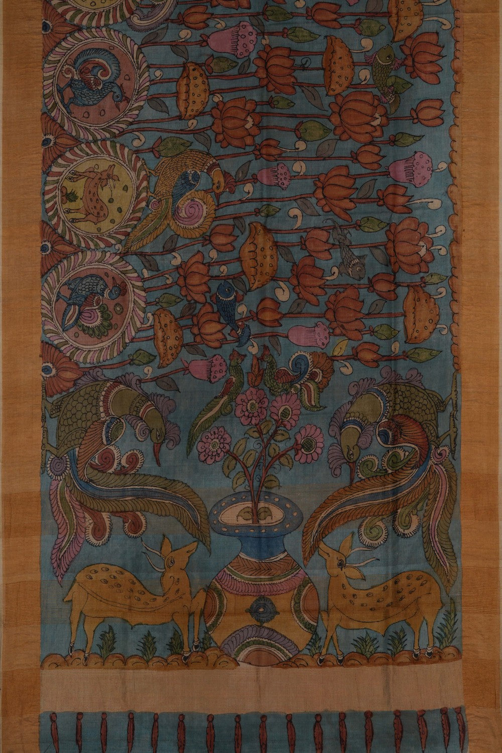 Kalamkari Painting Saree