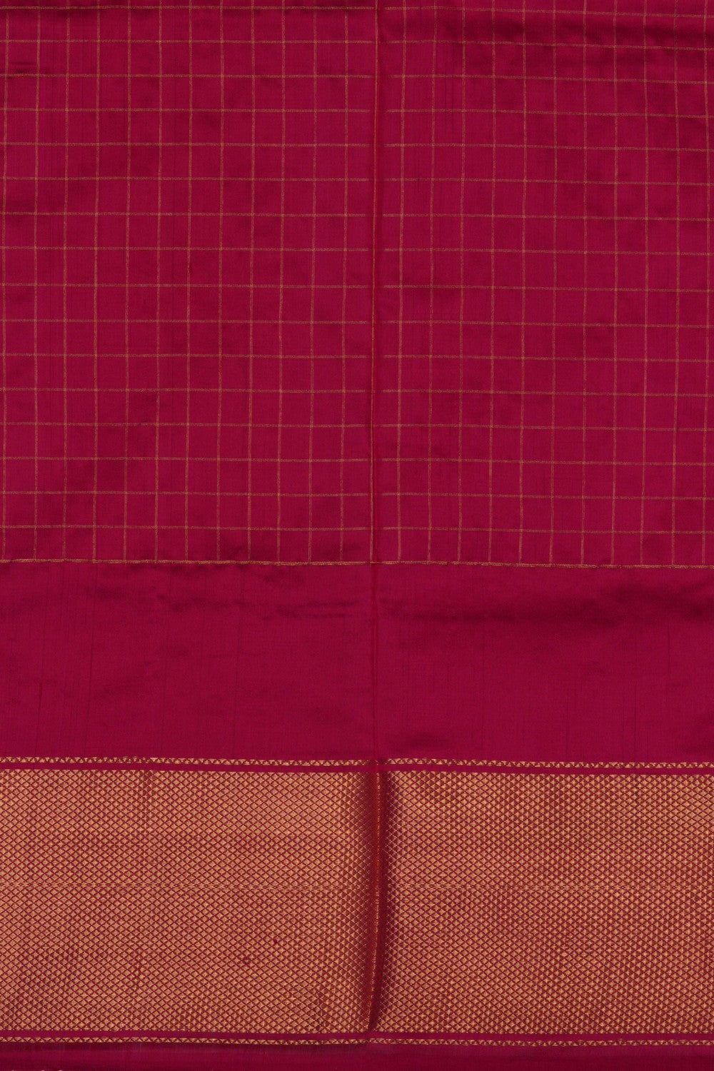 Image of Pochampally-Silk Pavada Unstitched Set