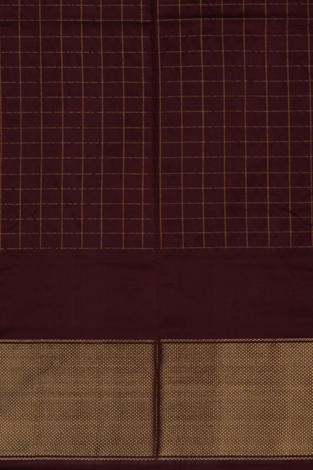 Image of Pochampally-Silk Pavada Unstitched Set