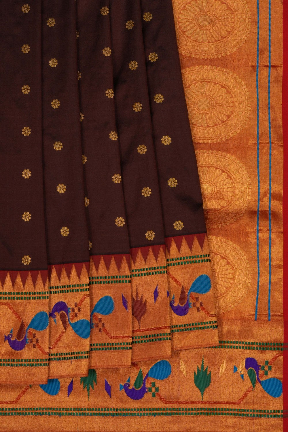 A Beautiful Paithani Brown Saree
