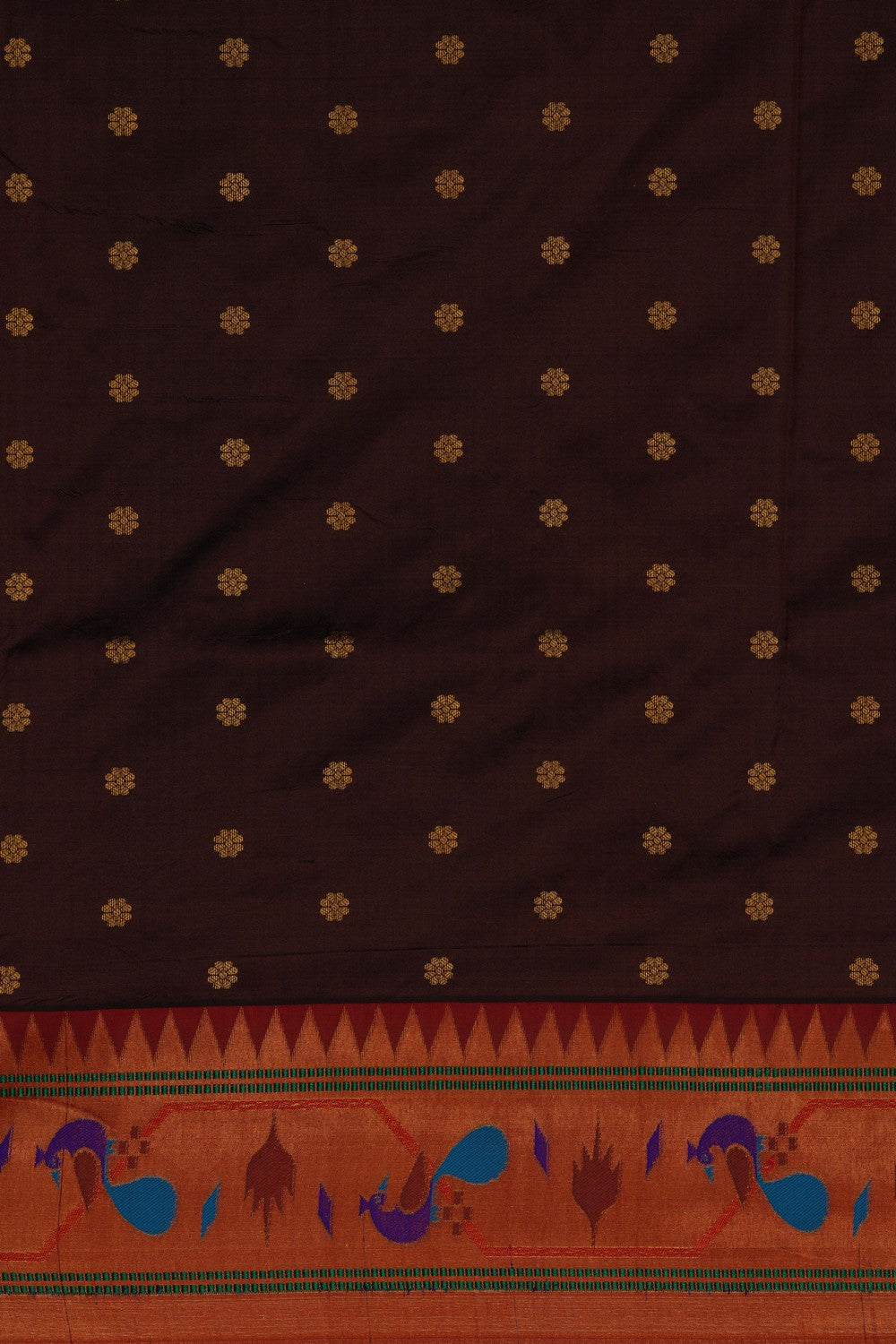 A Beautiful Paithani Brown Saree
