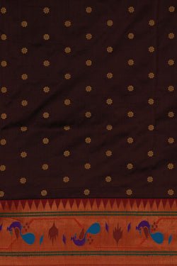 Image of A Beautiful Paithani Brown Saree