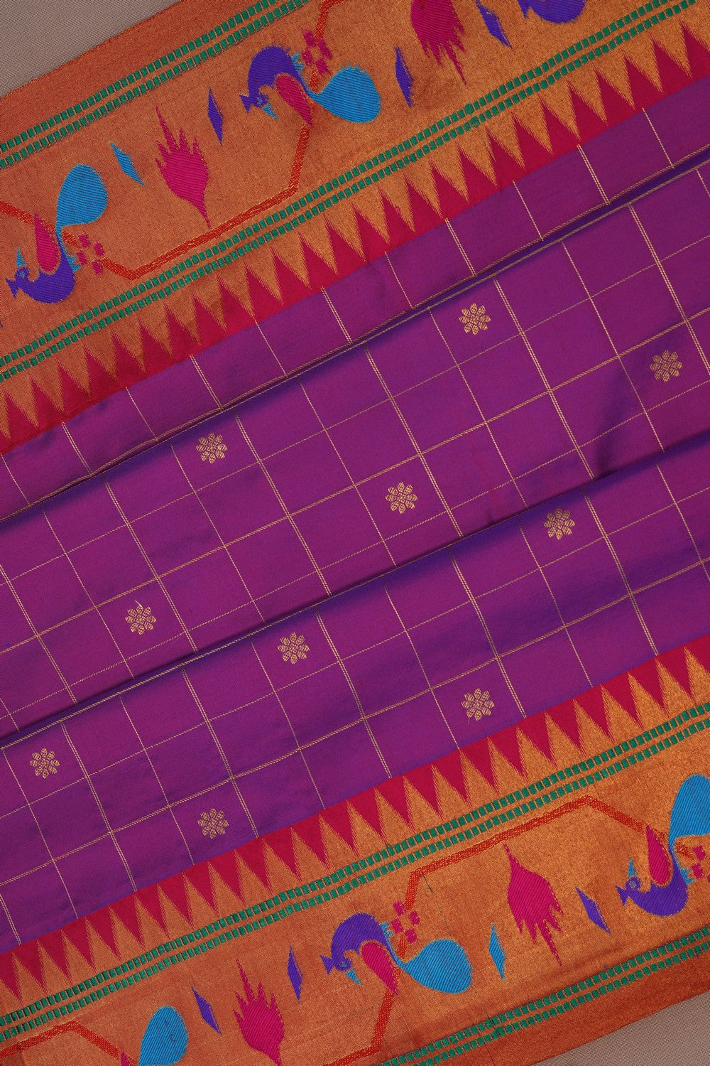 Image of Paithani Purple Saree