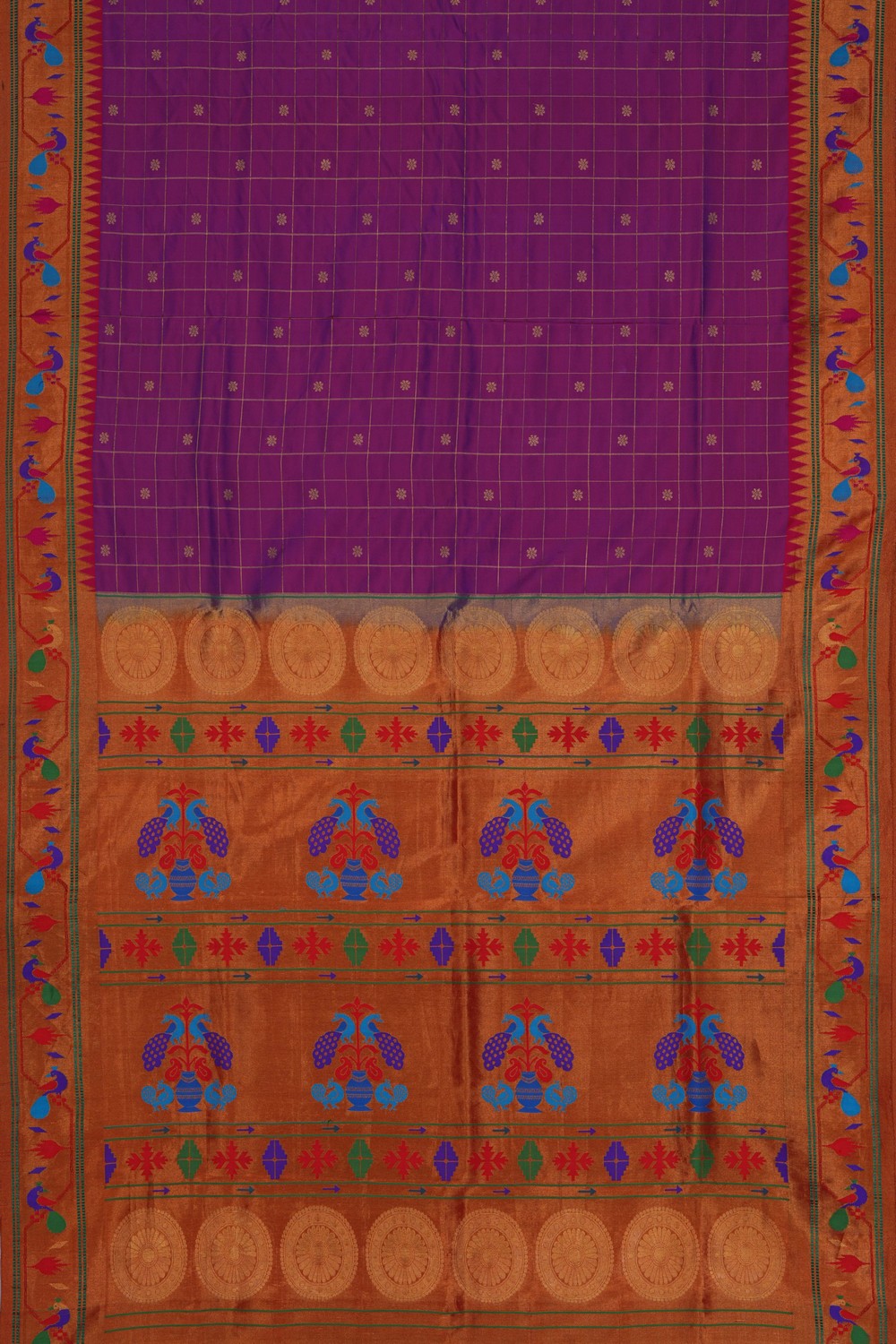 Paithani Purple Saree