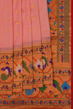 Image of Paithani A Beautiful Peach Saree