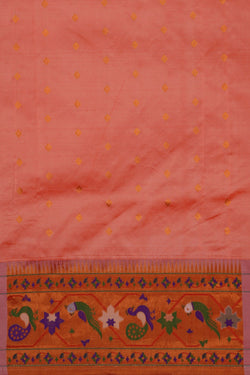 Image of Paithani A Beautiful Peach Saree