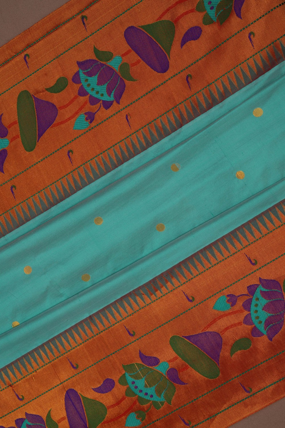 A Beautiful Paithani Sea Green Saree