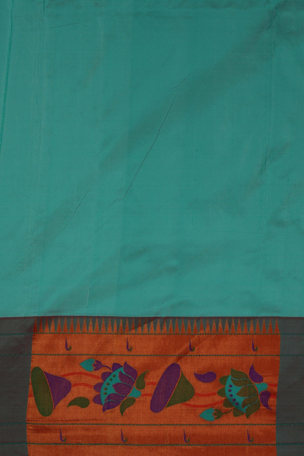 A Beautiful Paithani Sea Green Saree