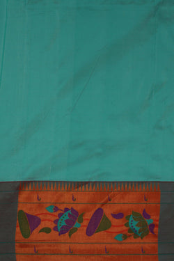 Image of A Beautiful Paithani Sea Green Saree