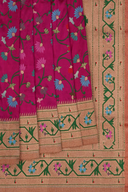 Image of A Beautiful Paithani Pink Saree