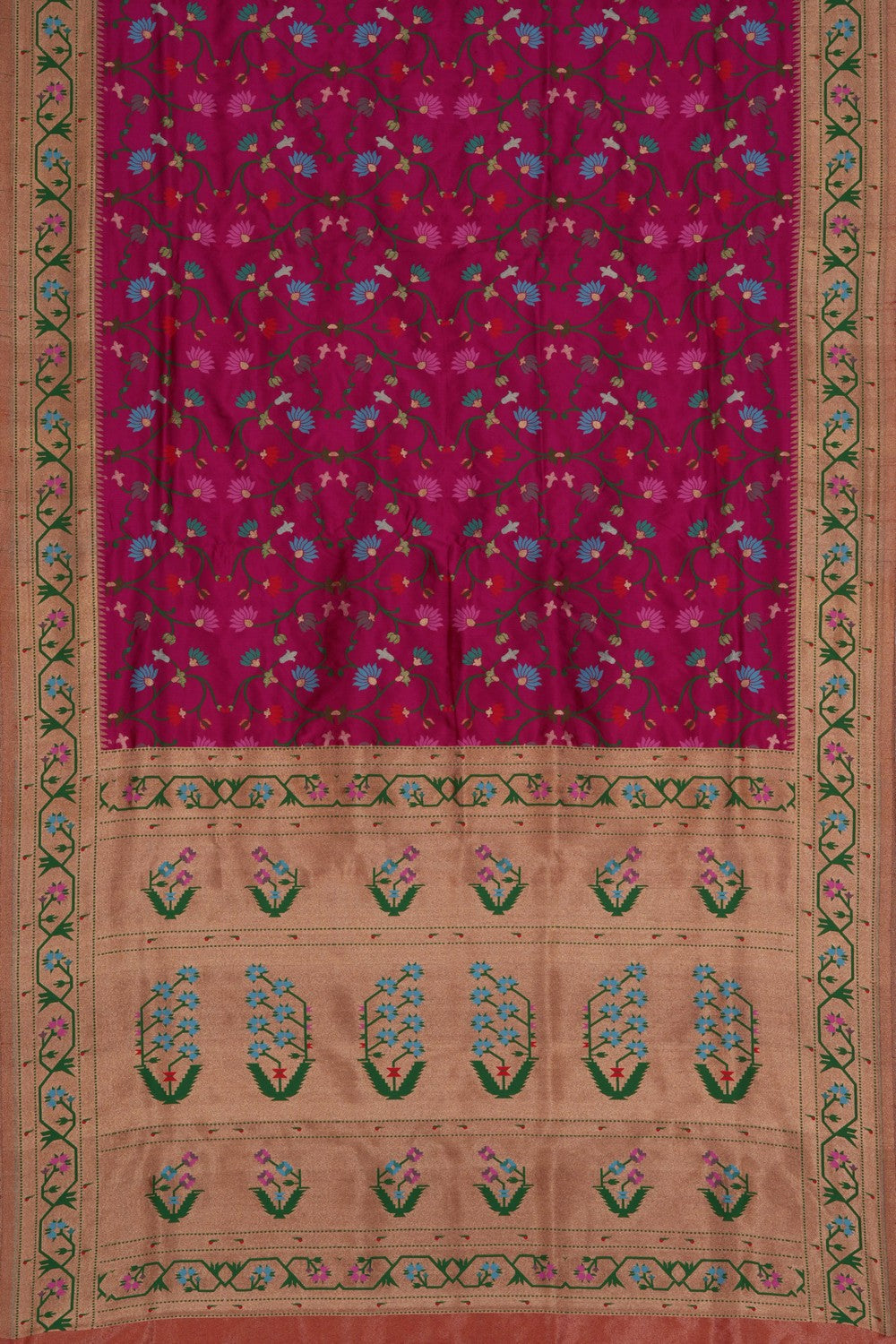 A Beautiful Paithani Pink Saree
