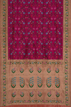 Image of A Beautiful Paithani Pink Saree