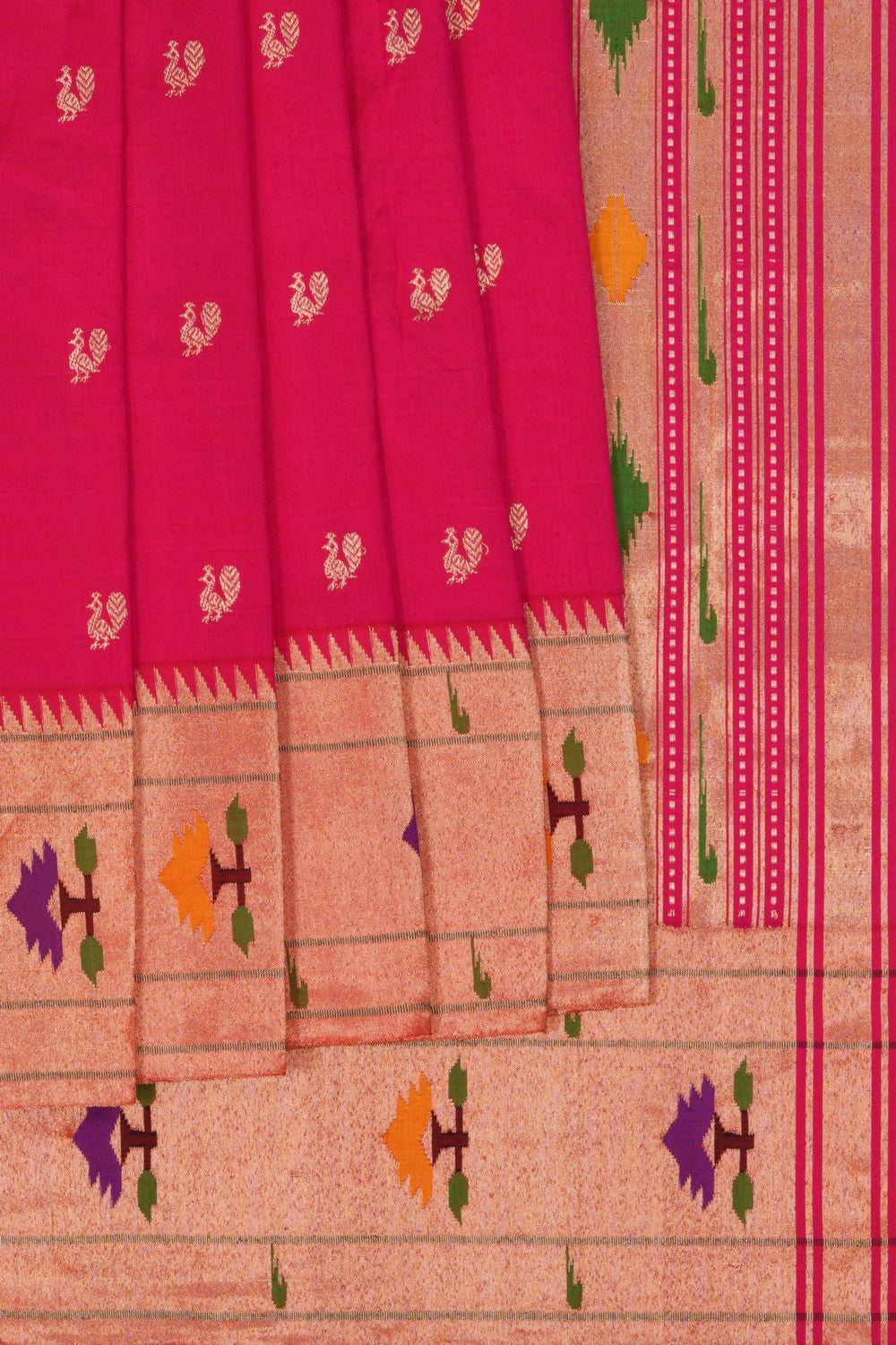 Image of Paithani A Beautiful Pink Saree