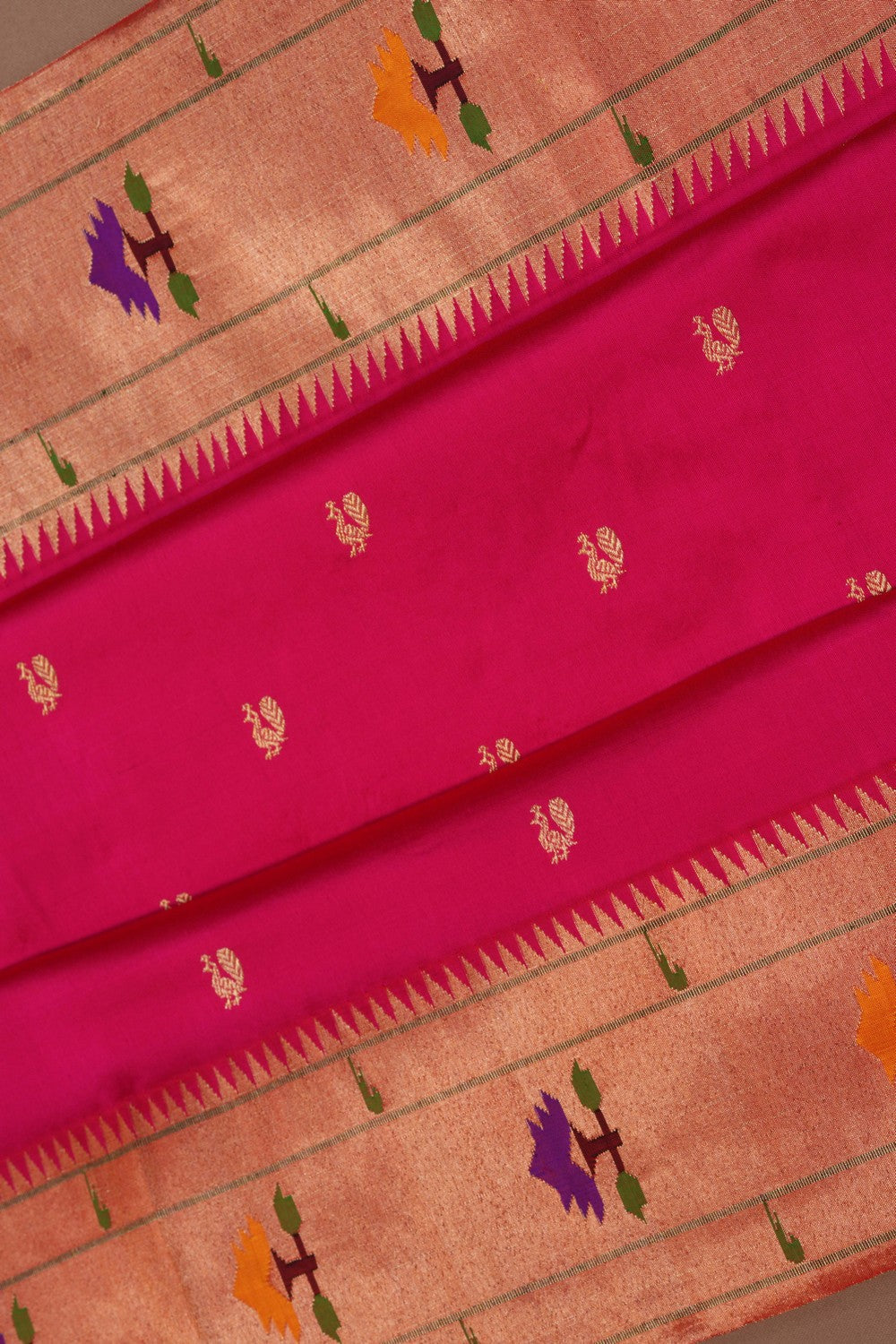 Image of Paithani A Beautiful Pink Saree