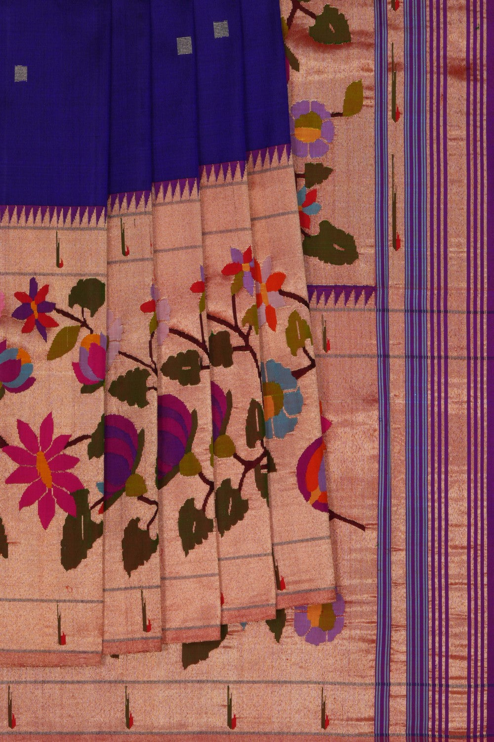 A Beautiful Paithani Purple Saree
