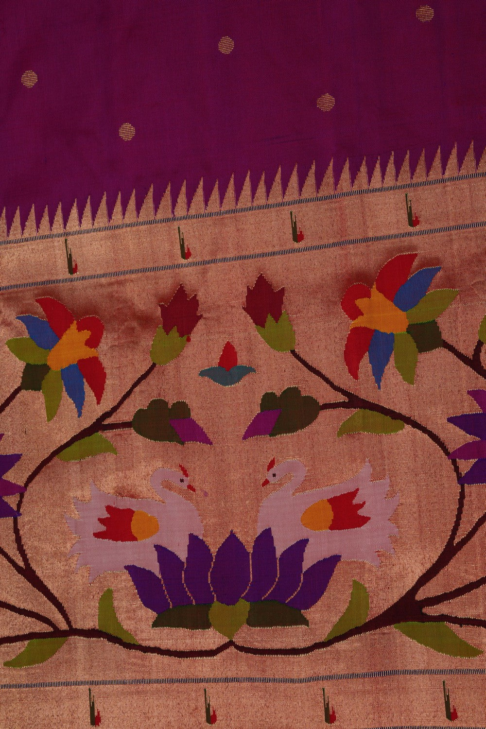 A Beautiful Paithani Magenta Saree