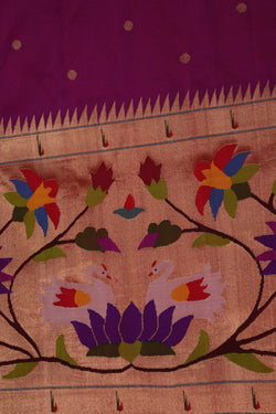 Image of A Beautiful Paithani Magenta Saree