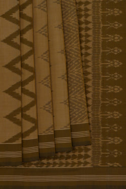 Image of Pochampally Ikat Cotton Silk Saree
