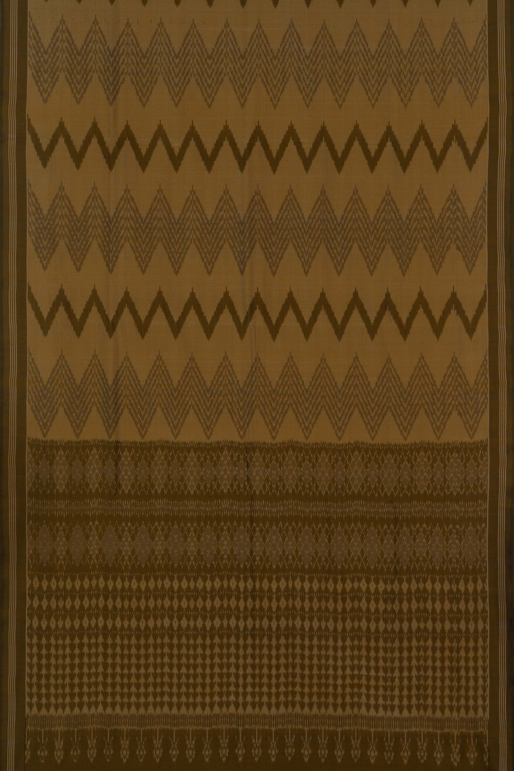 Image of Pochampally Ikat Cotton Silk Saree