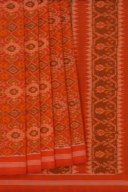 Image of Pochampally Ikat Cotton Silk Saree