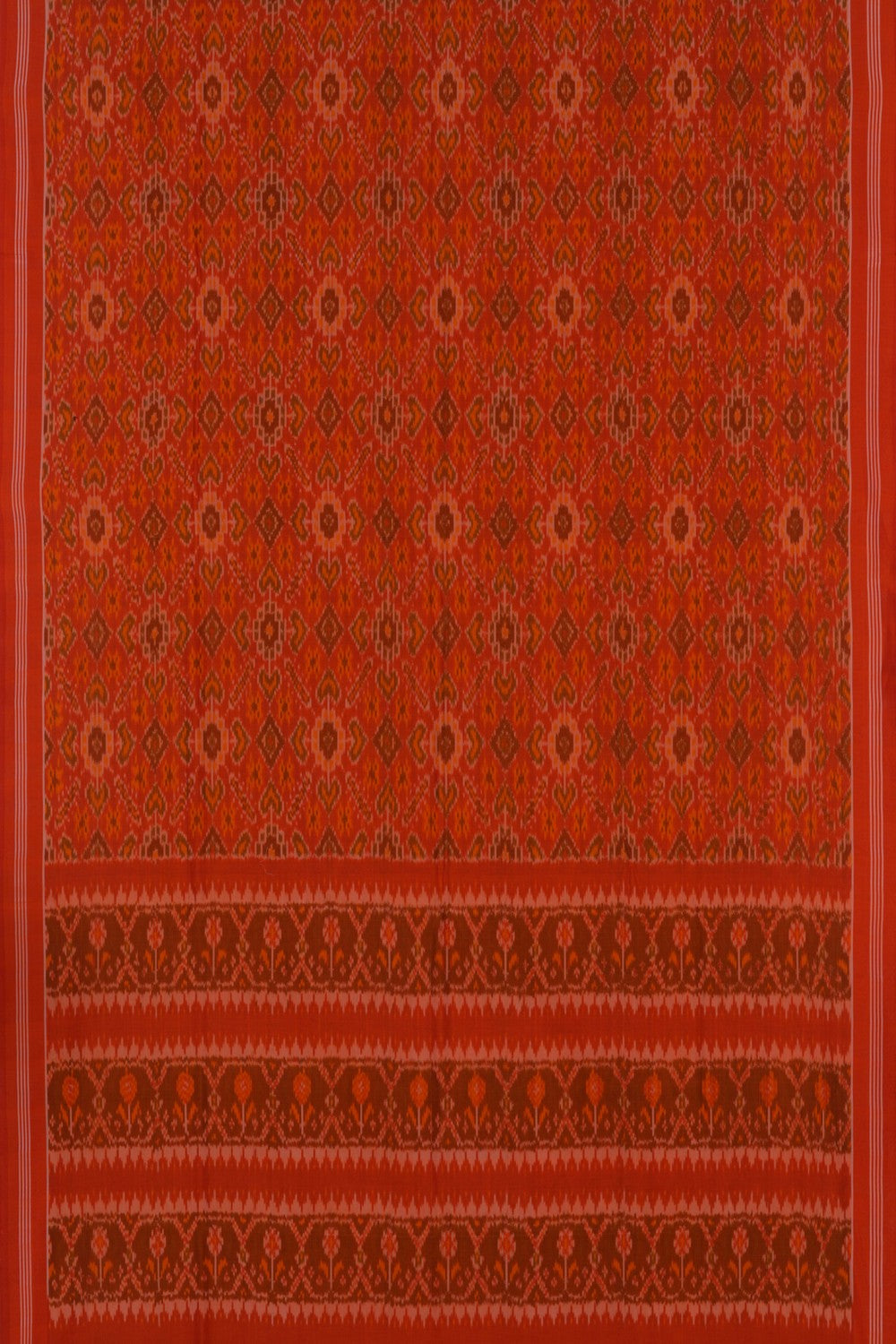 Image of Pochampally Ikat Cotton Silk Saree