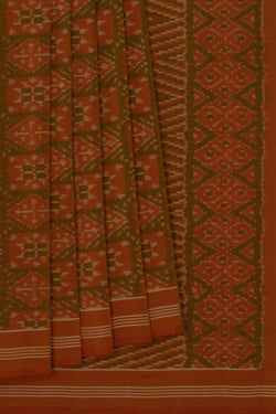 Image of Pochampally Ikat Cotton Silk Saree