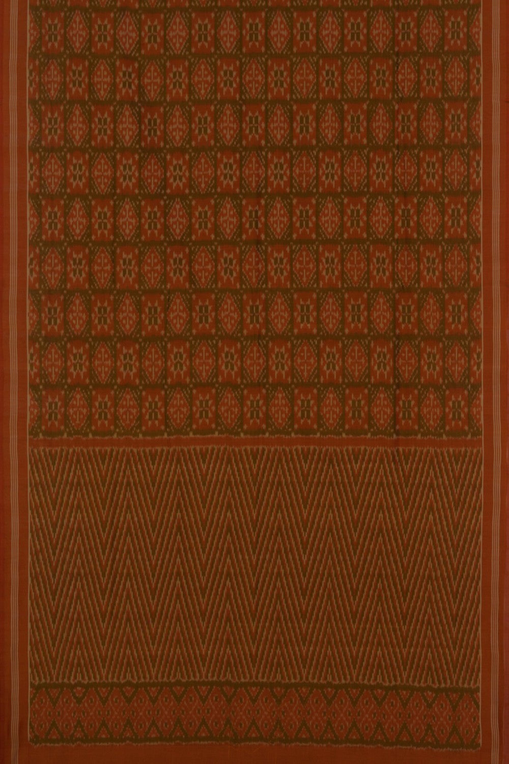 Image of Pochampally Ikat Cotton Silk Saree