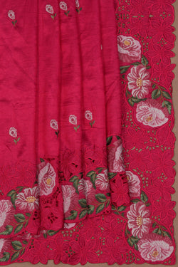 Image of Pink Embroidery Saree