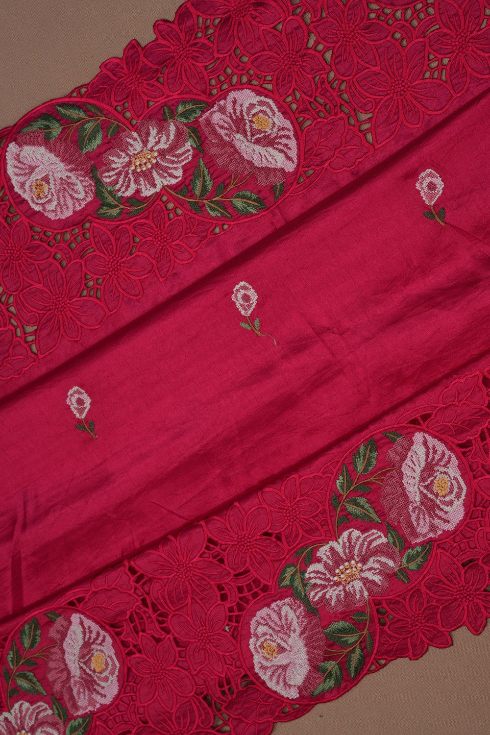 Pink Embroidery Saree