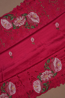 Image of Pink Embroidery Saree