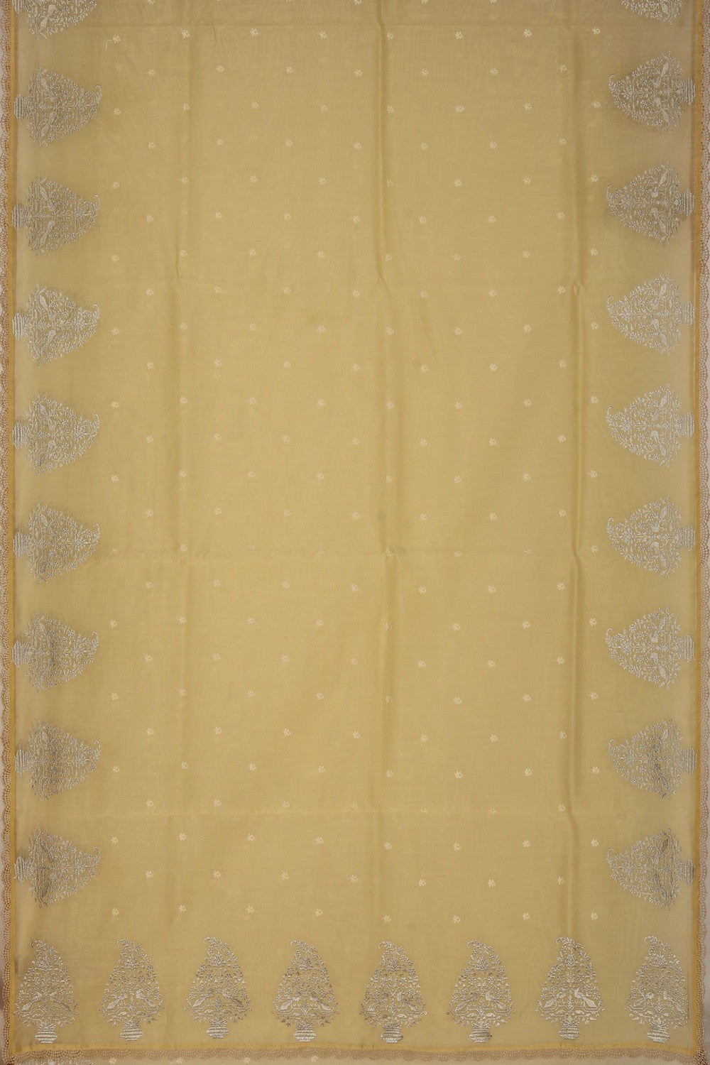 Tissue Silk Yellow Saree