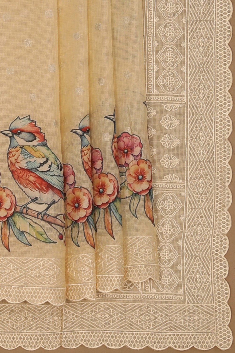 Kota Beige Saree