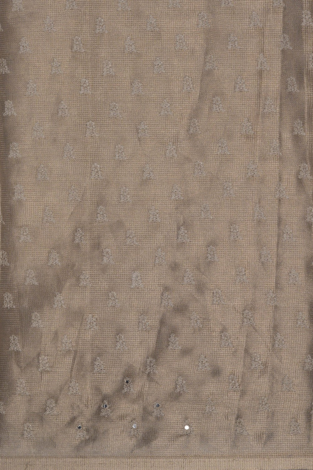 Tissue Embroidery Gold Saree