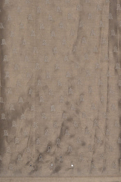 Image of Tissue Embroidery Gold Saree
