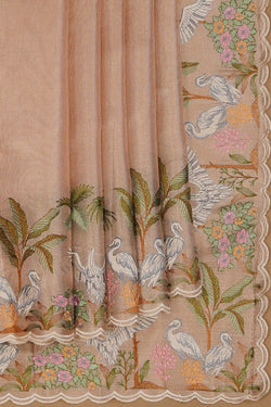 Image of Tissue Silk Gold Saree